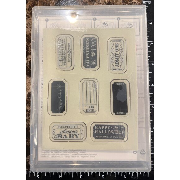 Stampin Up! "Thats The Ticket" Rubber Stamp Set 128075 - Picture 2 of 3